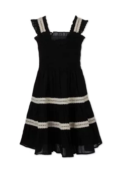 Girls 7-16 Smocked Dress