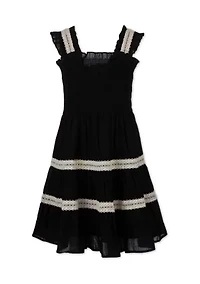 Girls 7-16 Smocked Dress