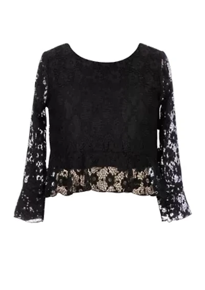 Girls 7-16 Lace Top