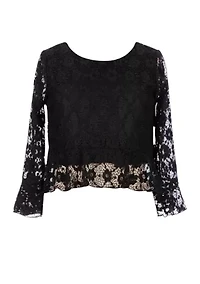 Girls 7-16 Lace Top
