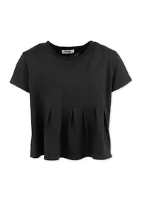Girls 7-16 Boxy Round Neck Top