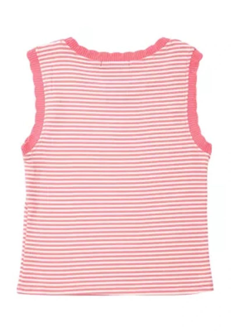 Girls 7-16 Striped Fruit Graphic Tank Top