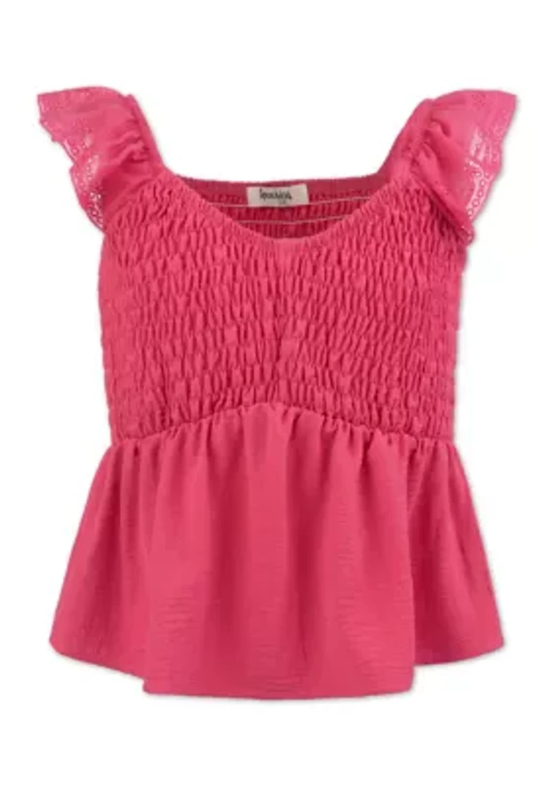 Girls 7-16 Ruffle Shirt