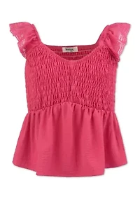 Girls 7-16 Ruffle Shirt