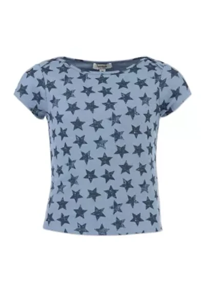 Girls 7-16 Allover Star T-Shirt