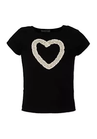 Girls 7-16 Heart Top