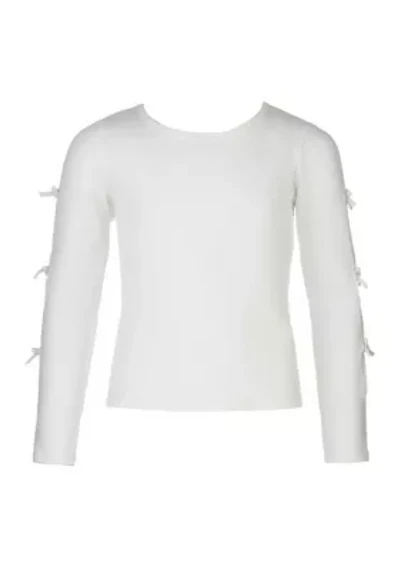 Girls 7-16 Long Sleeve Top with Bows