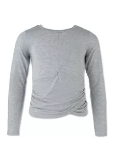 Girls 7-16 Long Sleeve Crew Neck Top