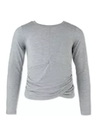 Girls 7-16 Long Sleeve Crew Neck Top
