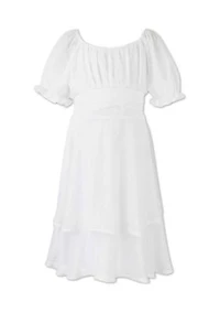 Girls 7-16 Tiered Chiffon Dress