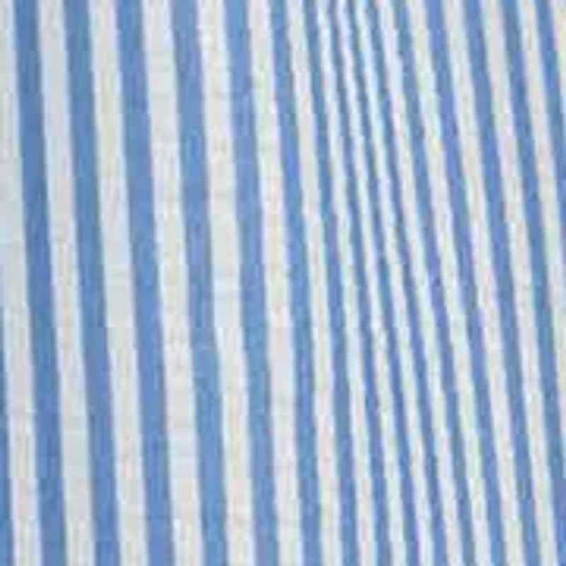 Girls 7-16 Seersucker Stripe Dress with Ric Rac Trim