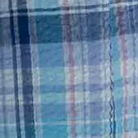 Girls 7-16 Plaid Print Smocked Babydoll Off the Shoulder Dress