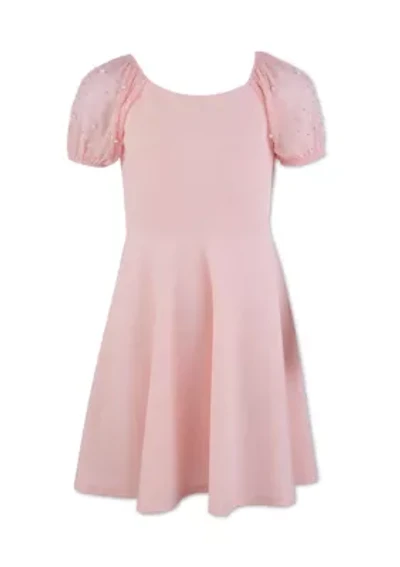 Girls 7-16 Puff Sleeve Dress