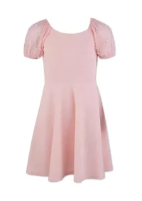Girls 7-16 Puff Sleeve Dress