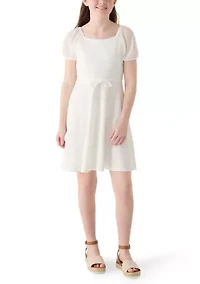 Girls 7-16 Illusion Sleeve Top