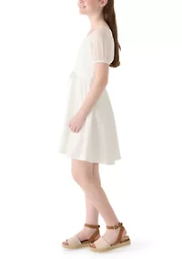 Girls 7-16 Illusion Sleeve Top