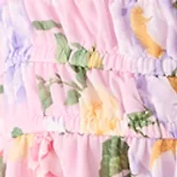 Girls 7-16 Floral Banded Waist Dress