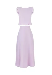 Girls 7-16 Ruffle Top Maxi Skirt Set