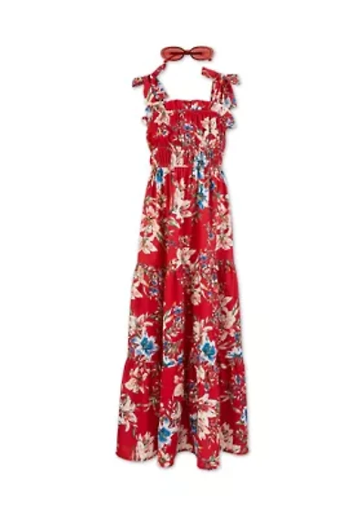 Girls 7-16 Floral Maxi Dress