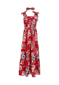 Girls 7-16 Floral Maxi Dress