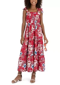Girls 7-16 Floral Maxi Dress