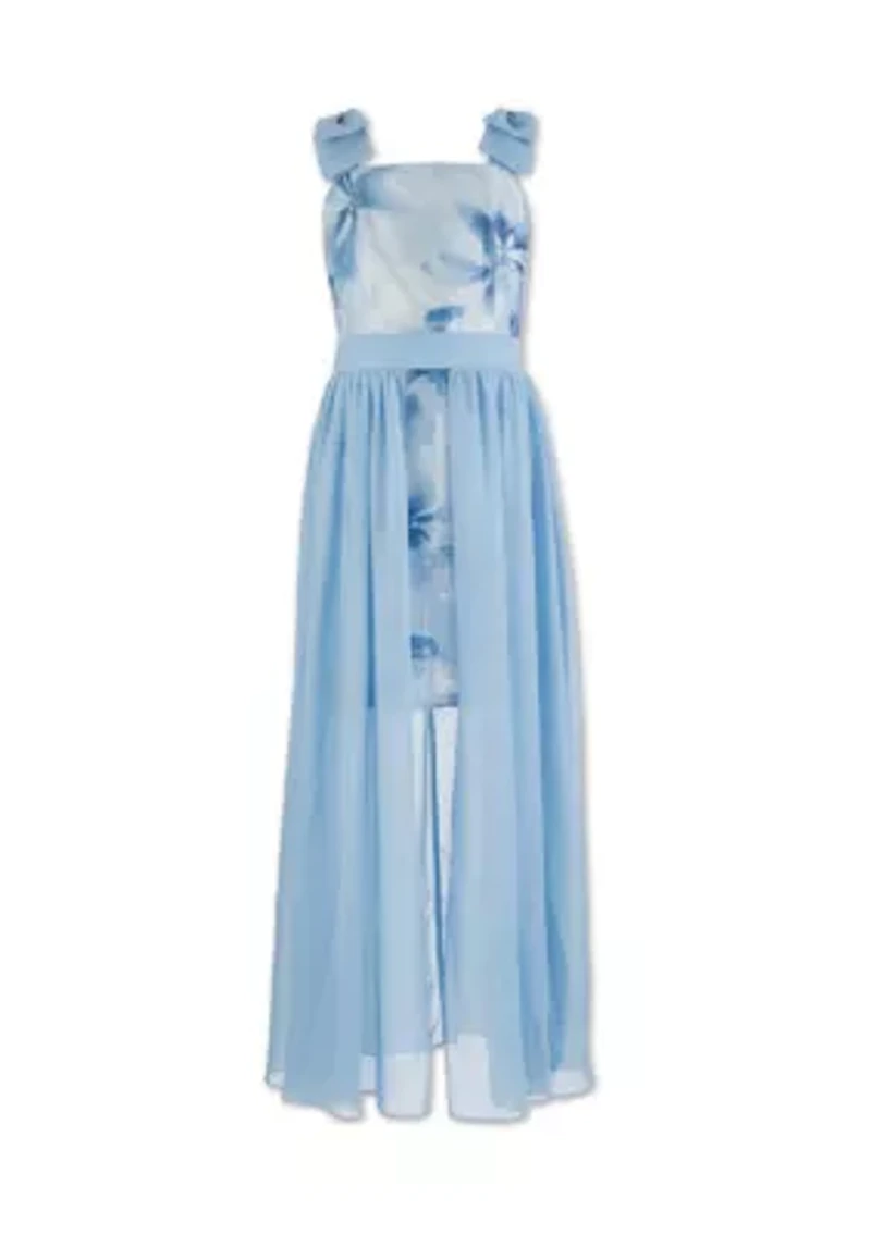 Girls 7-16 Peri Floral Walk Through Dress