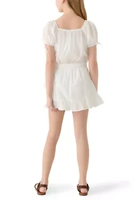 Girls 7-16 Top and Skirt Set