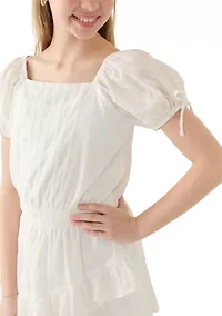 Girls 7-16 Top and Skirt Set