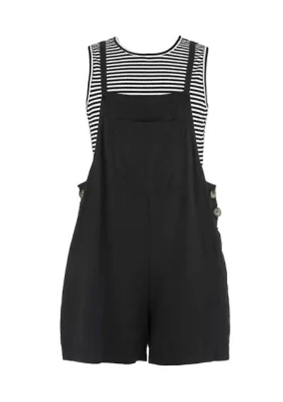 Girls 7-16 Romper & Striped T-Shirt