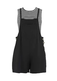 Girls 7-16 Romper & Striped T-Shirt