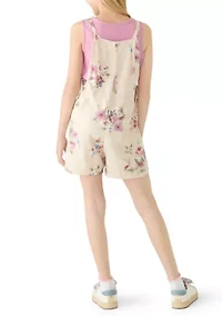 Girls 7-16 Floral Romper Set