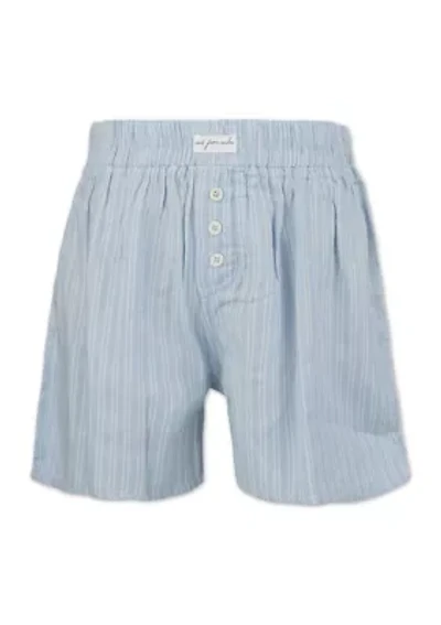 Girls 7-16 Chambray Boxer Shorts