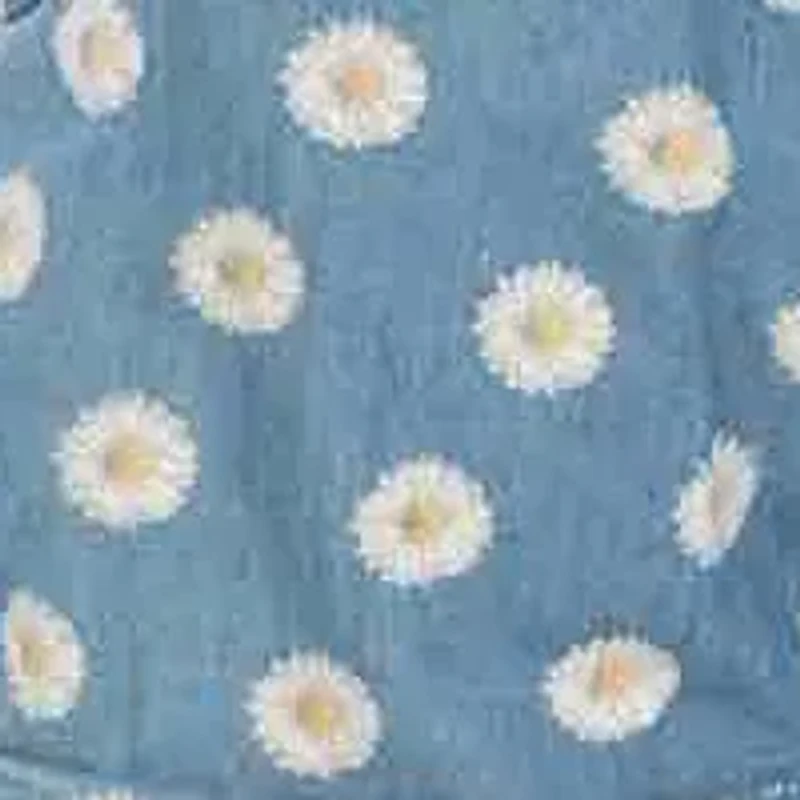 Girls 7-16 Denim Daisy Romper