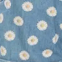Girls 7-16 Denim Daisy Romper