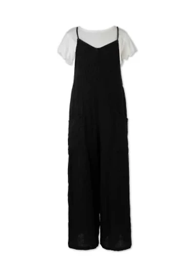 Girls 7-16 Jumpsuit with T-Shirt