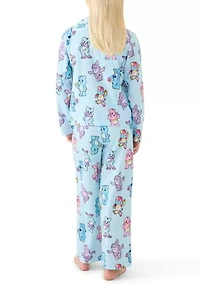 Girls 7-16 Bear Vibes Pajama Set