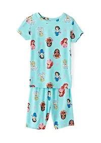 Girls 4-10 Princess Frames Pajama Set