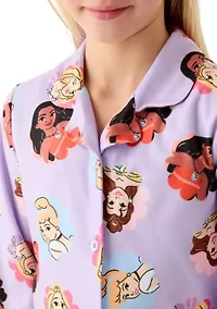 Girls 7-16 Princess Connect Pajama Set