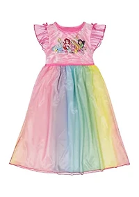 Girls 4-8 Multi Princess Nightgown