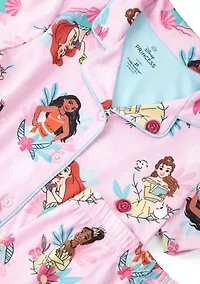 Girls 4-10 Royal Vacation Pajama Set