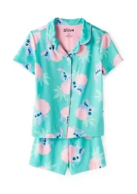 Girls 7-16 Hawaii Stitch Pajama Set