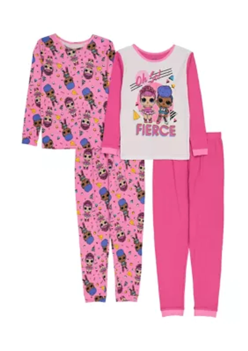 Girls 4-16 Doll Pajamas Set