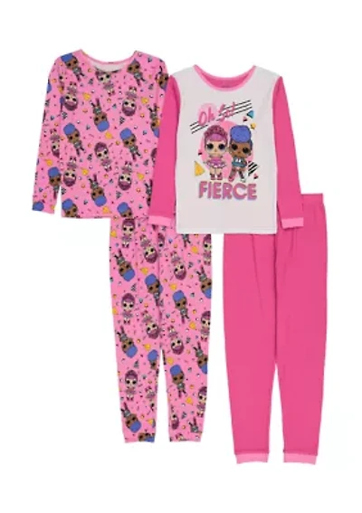 Girls 4-16 Doll Pajamas Set