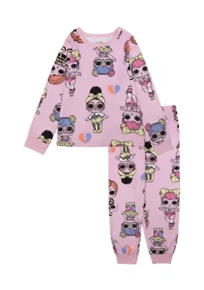 Girls Printed Pajama Set