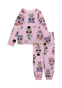 Girls Printed Pajama Set