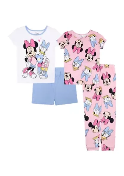 Girls 4-10 Minnie Printed Pajama Set