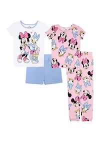 Girls 4-10 Minnie Printed Pajama Set