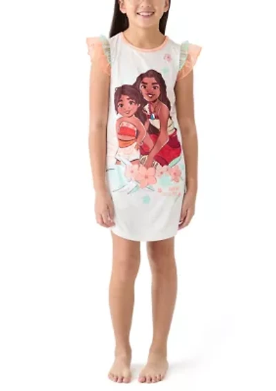 Girls 4-8 Moana Graphic Nightgown