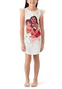 Girls 4-8 Moana Graphic Nightgown