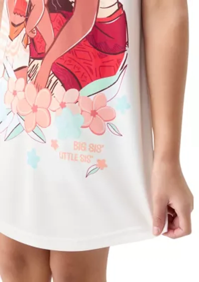 Girls 4-8 Moana Graphic Nightgown